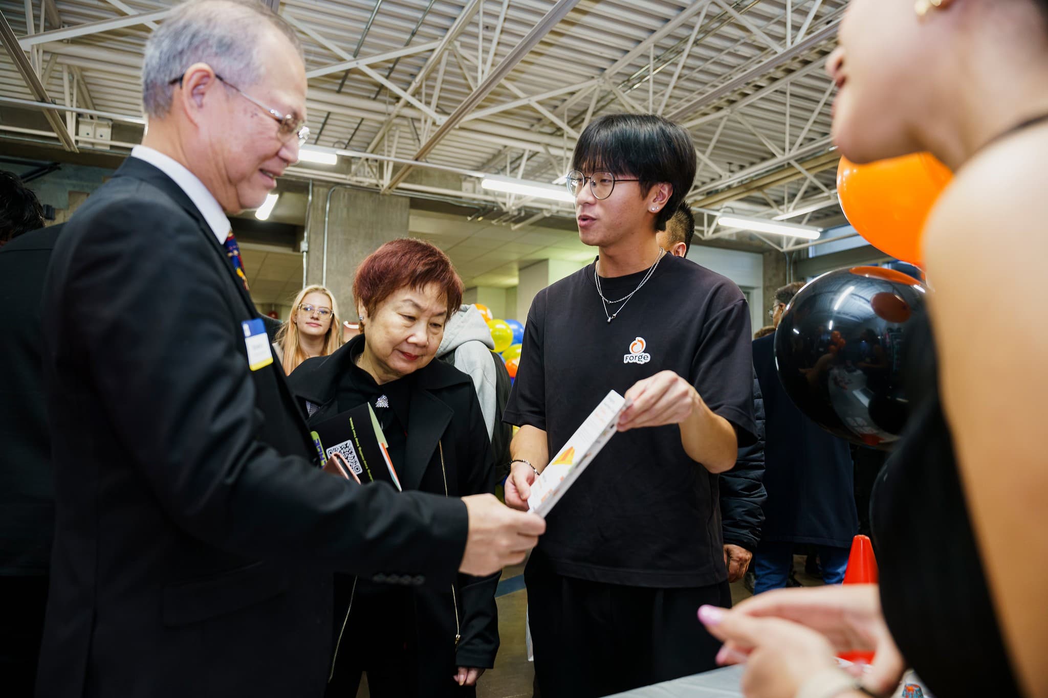 Forge booth at an event or awards ceremony